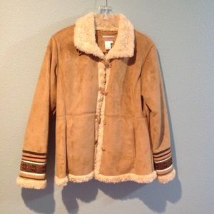 Faux Suede/Shearling Jacket